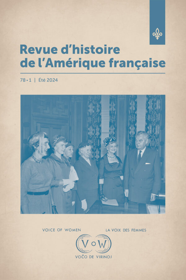 Volume 78, numéro 1 été 2024 Volume 78, numéro 1 été 2024