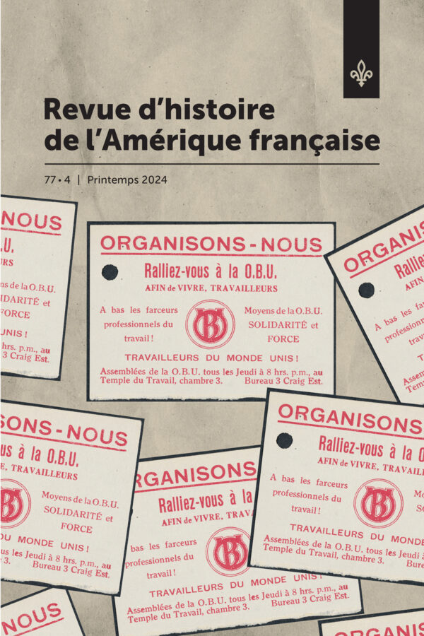 Volume 77, numéro 4, printemps 2024 Volume 77, numéro 4, printemps 2024